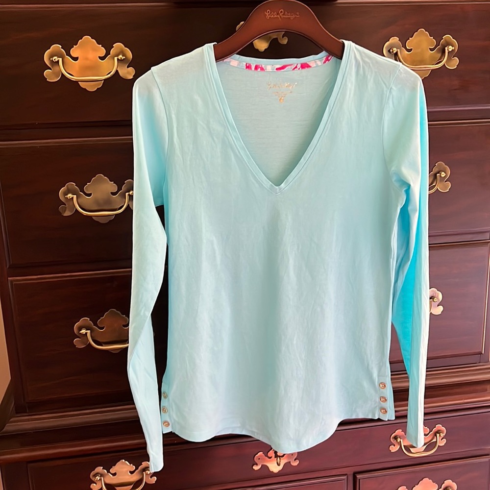 Lilly Pulitzer Long Sleeve Cotton Top